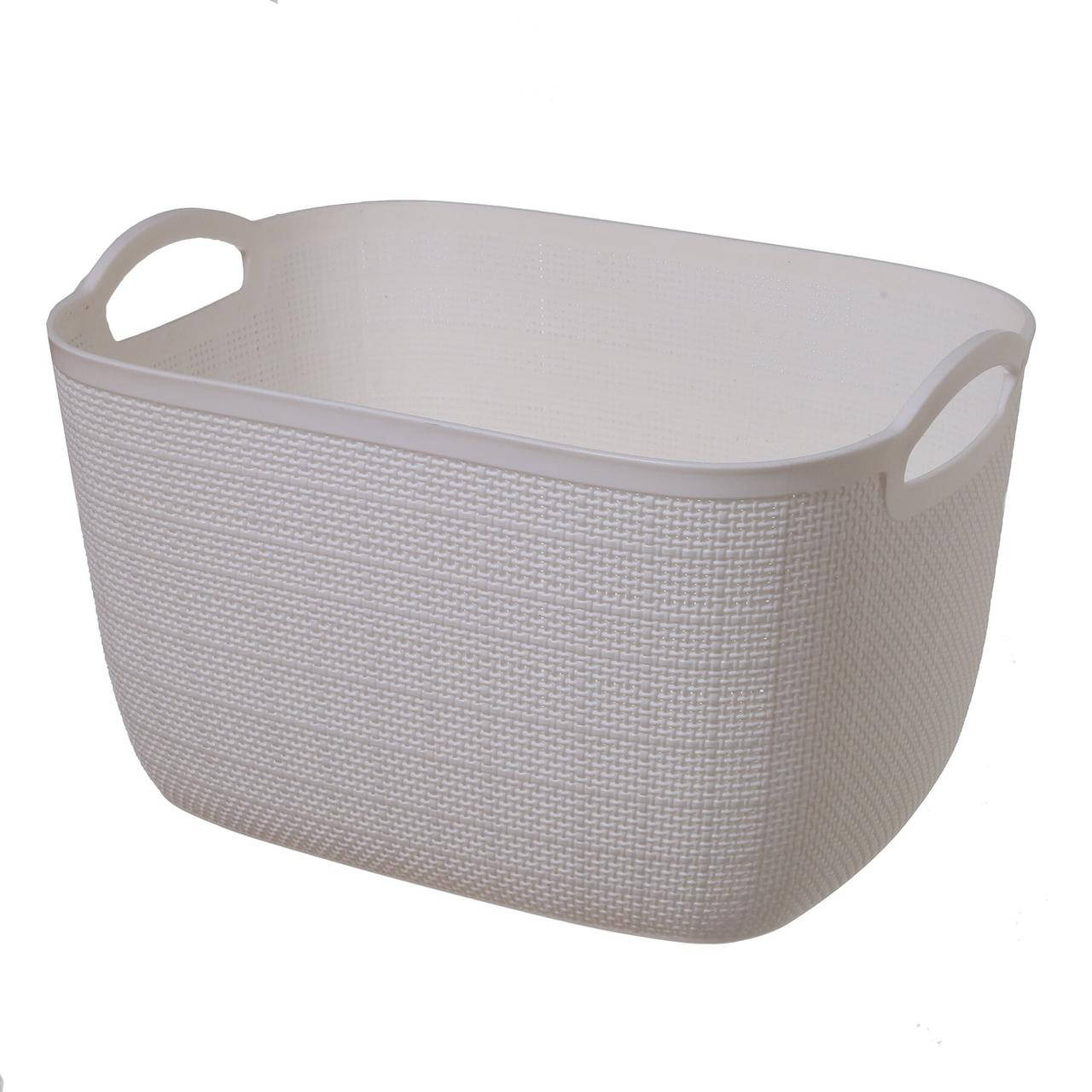 

Корзина ажурная 36 * 29 * 21см белая, Белый