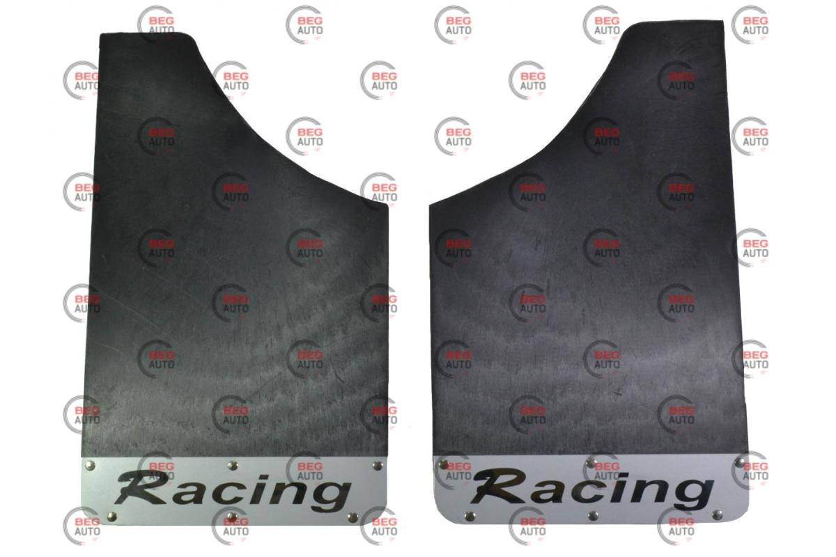 

Брызговик RACING малый черный + нерж. накл.