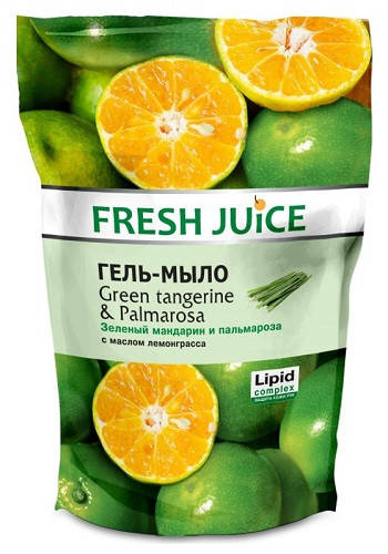 

Рідке мило Fresh Juice 460мл дой-пак Green Tangerine&Palmarosa