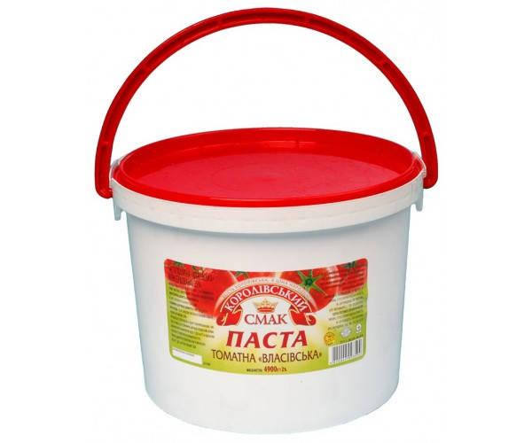 

Томатна паста 25% "Власівська" 4900г "Королівський смак"