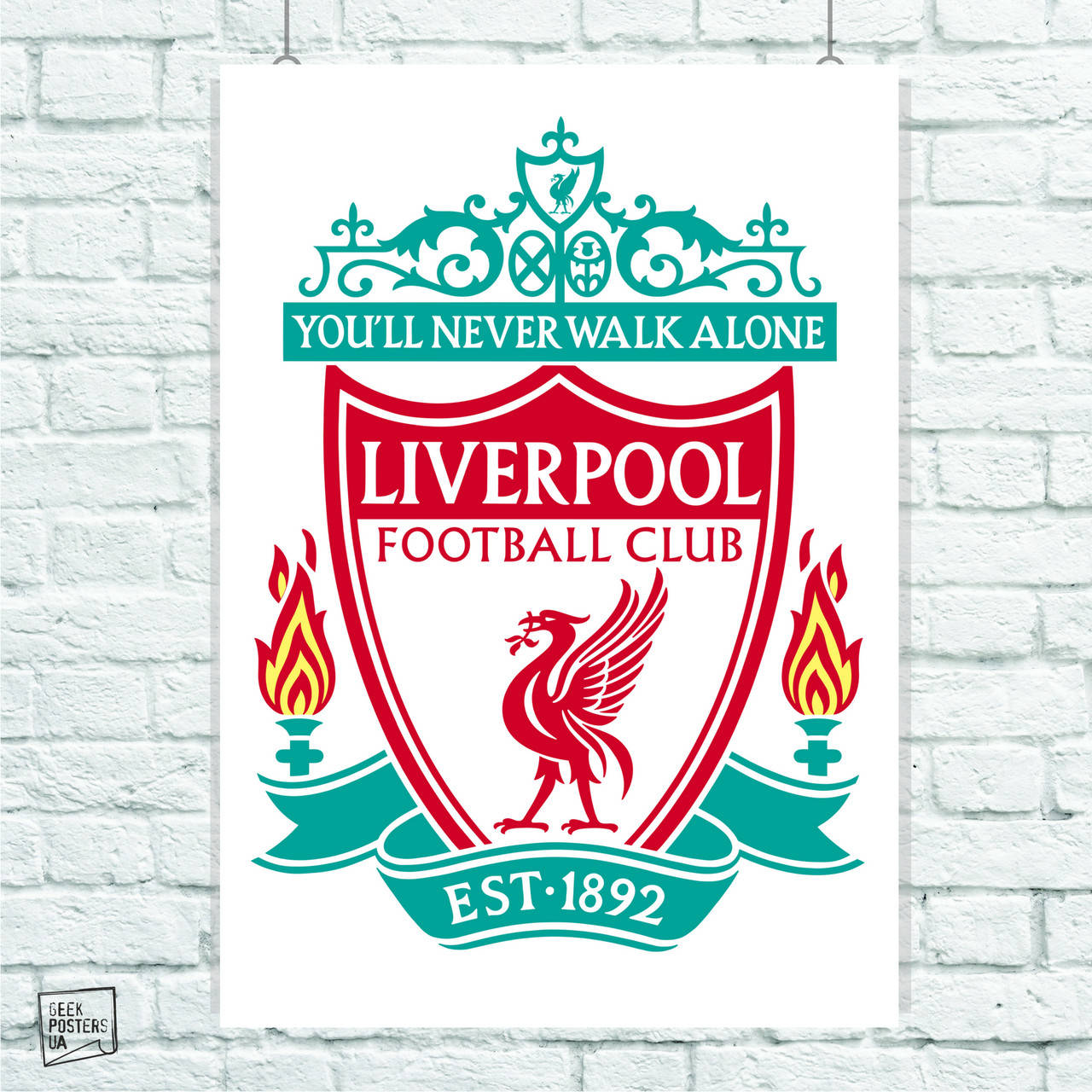 

Постер Liverpool, Ливерпуль, футбольный клуб. Размер 60x42см (A2). Глянцевая бумага