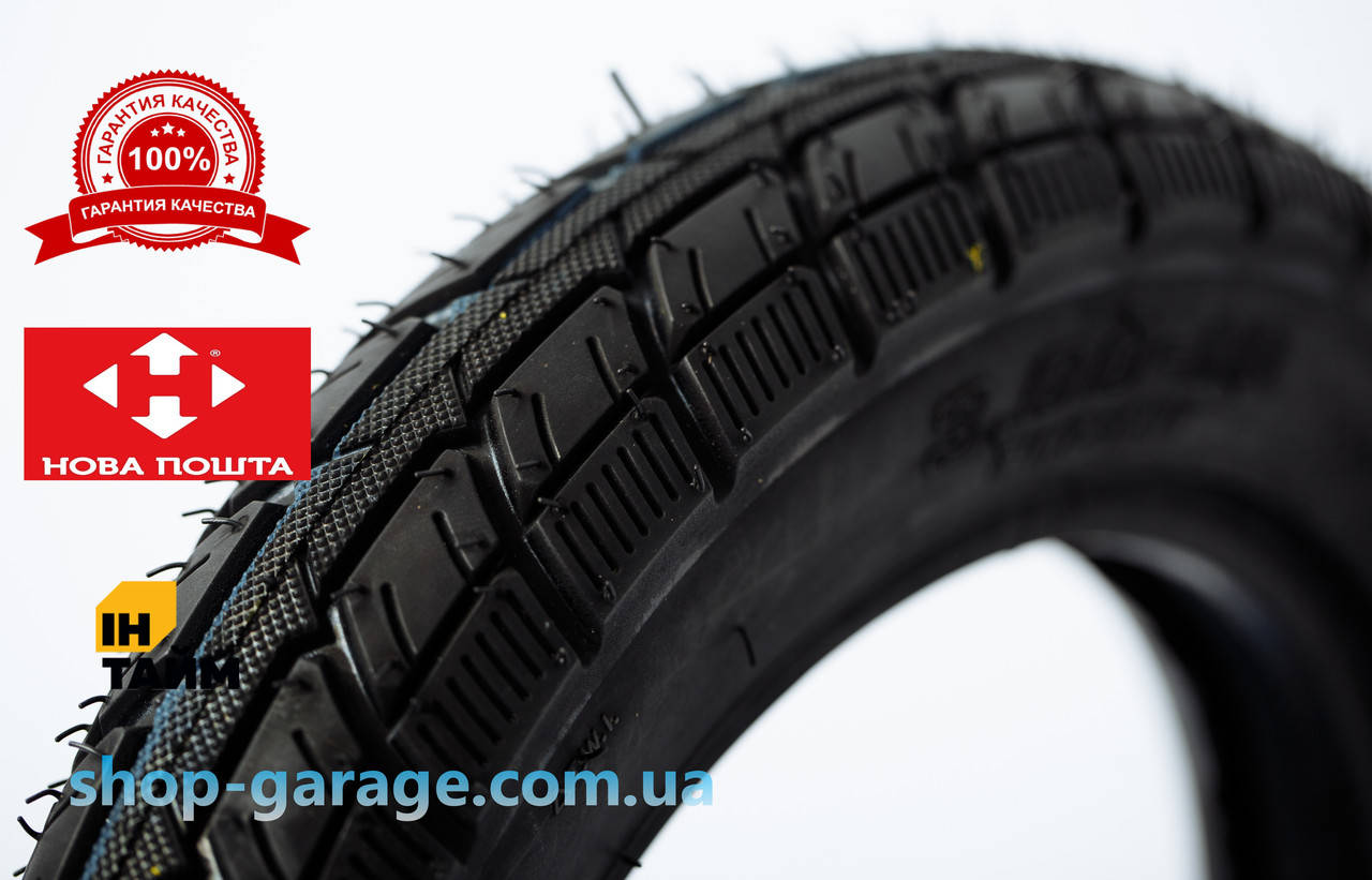 

Резина на скутер 3.00-10 шипованная c камерой