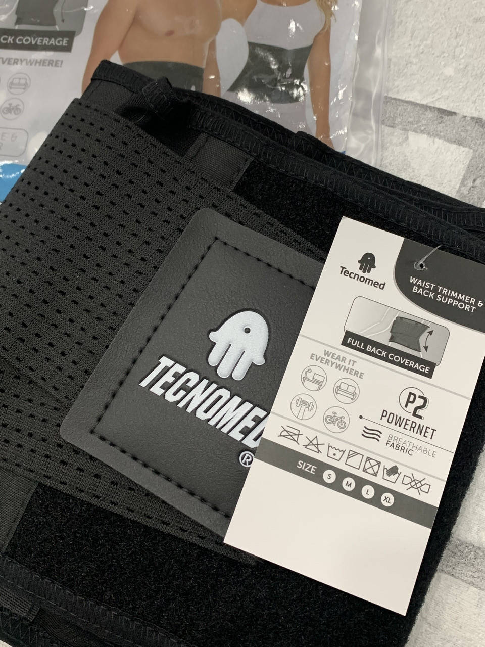 

Пояс Tecnomed для талии и коррекции фигуры Fitness Belt Body Shaper оригинал размер S для тренировок