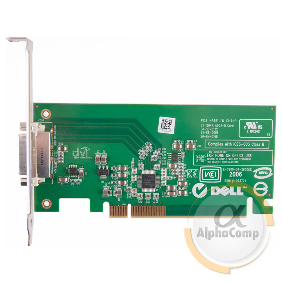 

Адаптер DVI Pci-e Dell D33724 Sil1364A (ADD2-N Card) БУ
