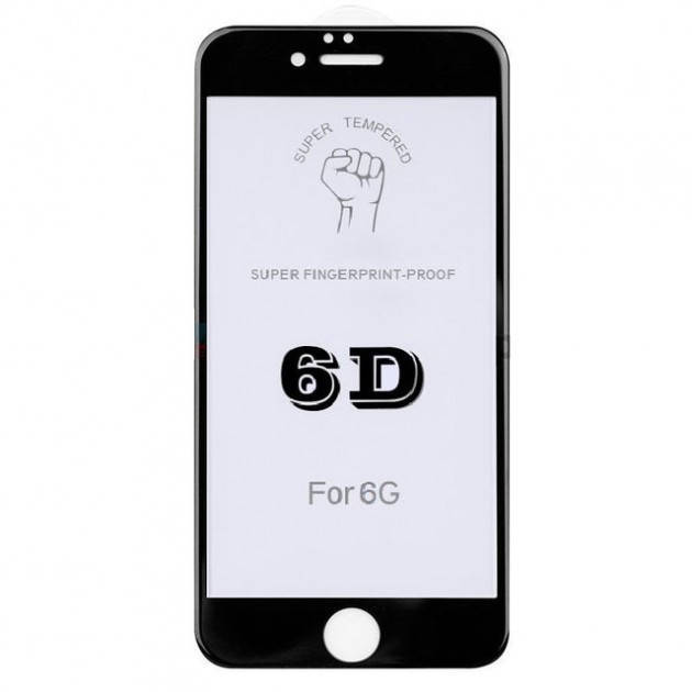 

Защитное стекло King Fire 6D iPhone 6 Black, Черный