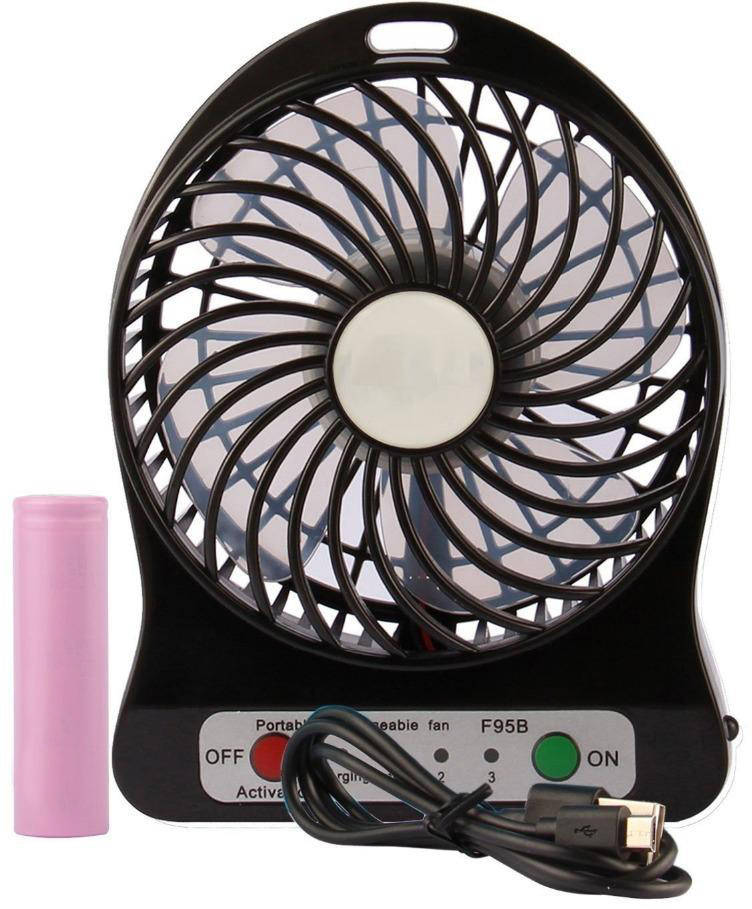 

Вентилятор настольный Mini Fan XSFS-01 с аккумулятором 18650 Черный