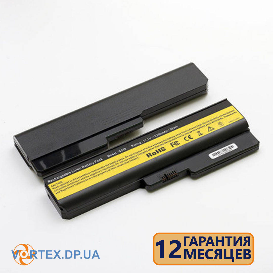 

Батарея для ноутбука Lenovo B460, B550, G430, G555, N500, V460, Y430, Z360 (L08L6Y02) 11.1V 5200mAh, Черный