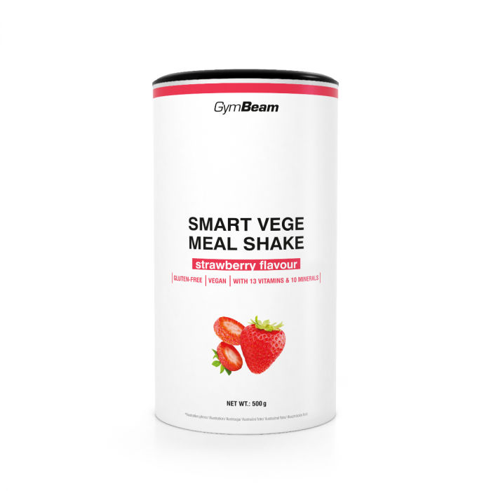 

Заменитель пищи Smart Vege Meal Shake - GymBeam 500 г - клубника (8586022214677)