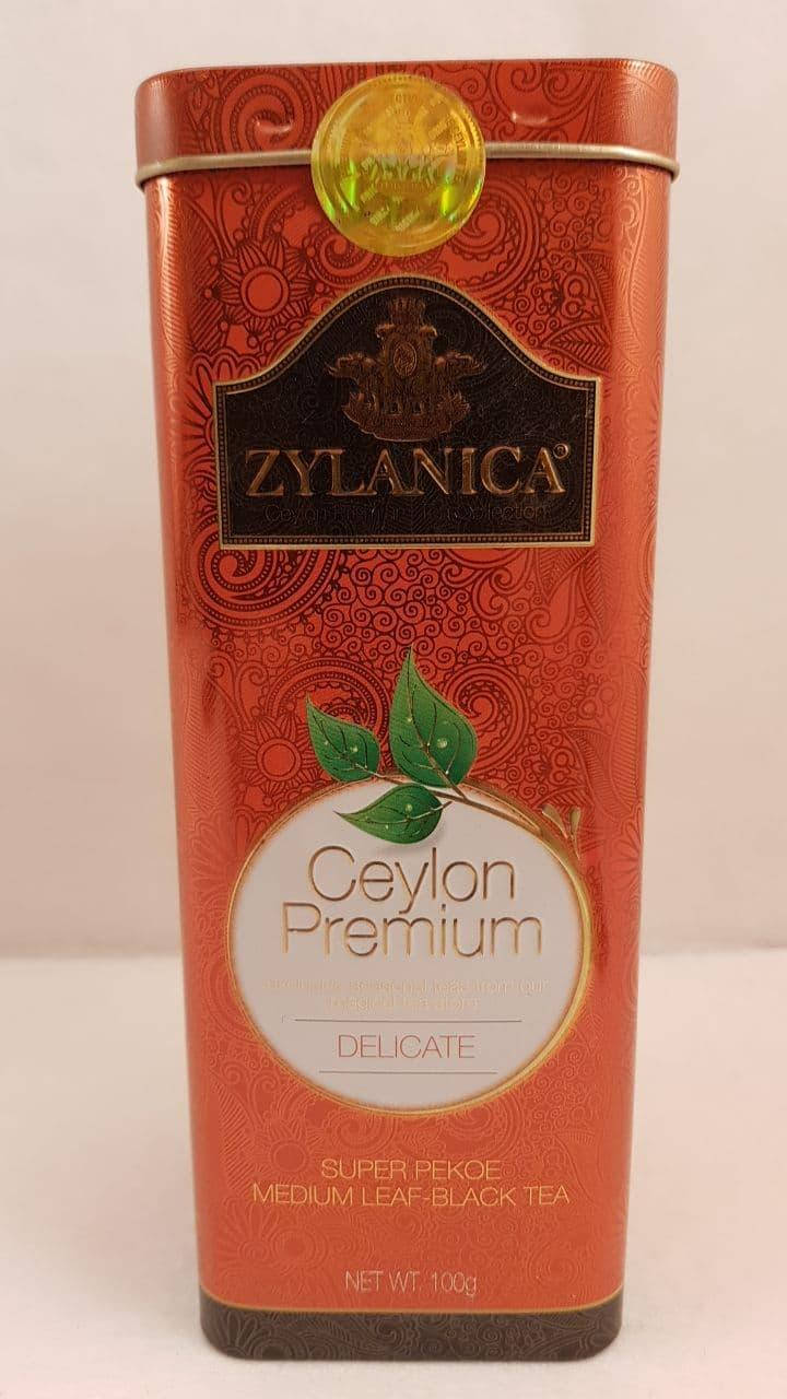 

Цейлонский черный чай Super Pekoe Zylanica Delicate 100 г в подарочной жестяной банке