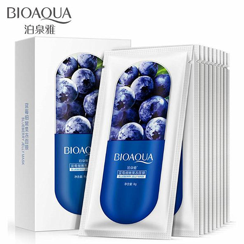 

Маска для лица с Черникой увлажняющая BIOAQUA Blueberry Jelly Mask (8г)