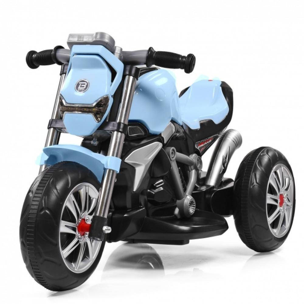 

Детский электромотоцикл Bambi M-3639 трёхколёсный Голубой для ребёнка улицы дома