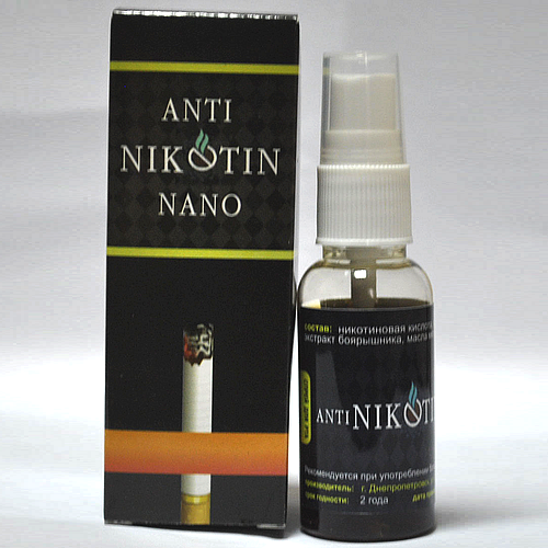 

Спрей ANTI NIKOTIN NANO(спрей против курения), greenpharm