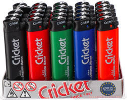 

Зажигалки Cricket Стандарт, оригинал (25шт/уп), Разные цвета