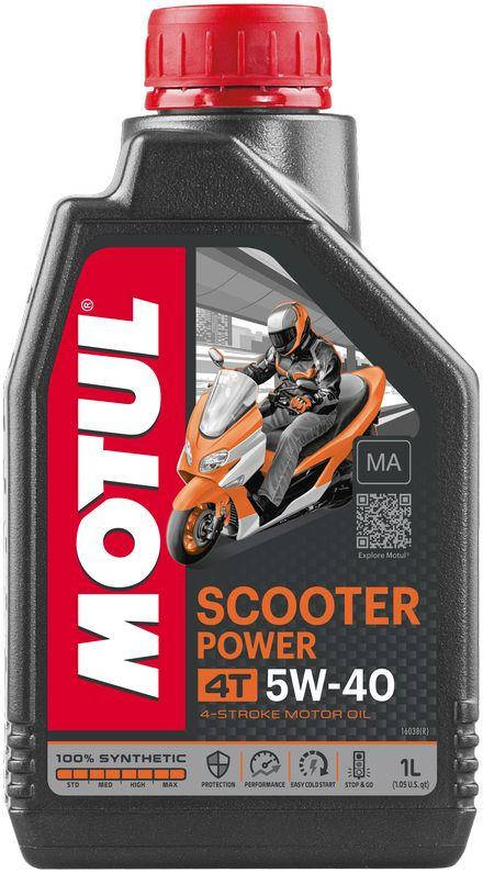 

Масло Motul SCOOTER POWER 4T SAE 5W40 MA 1 литр