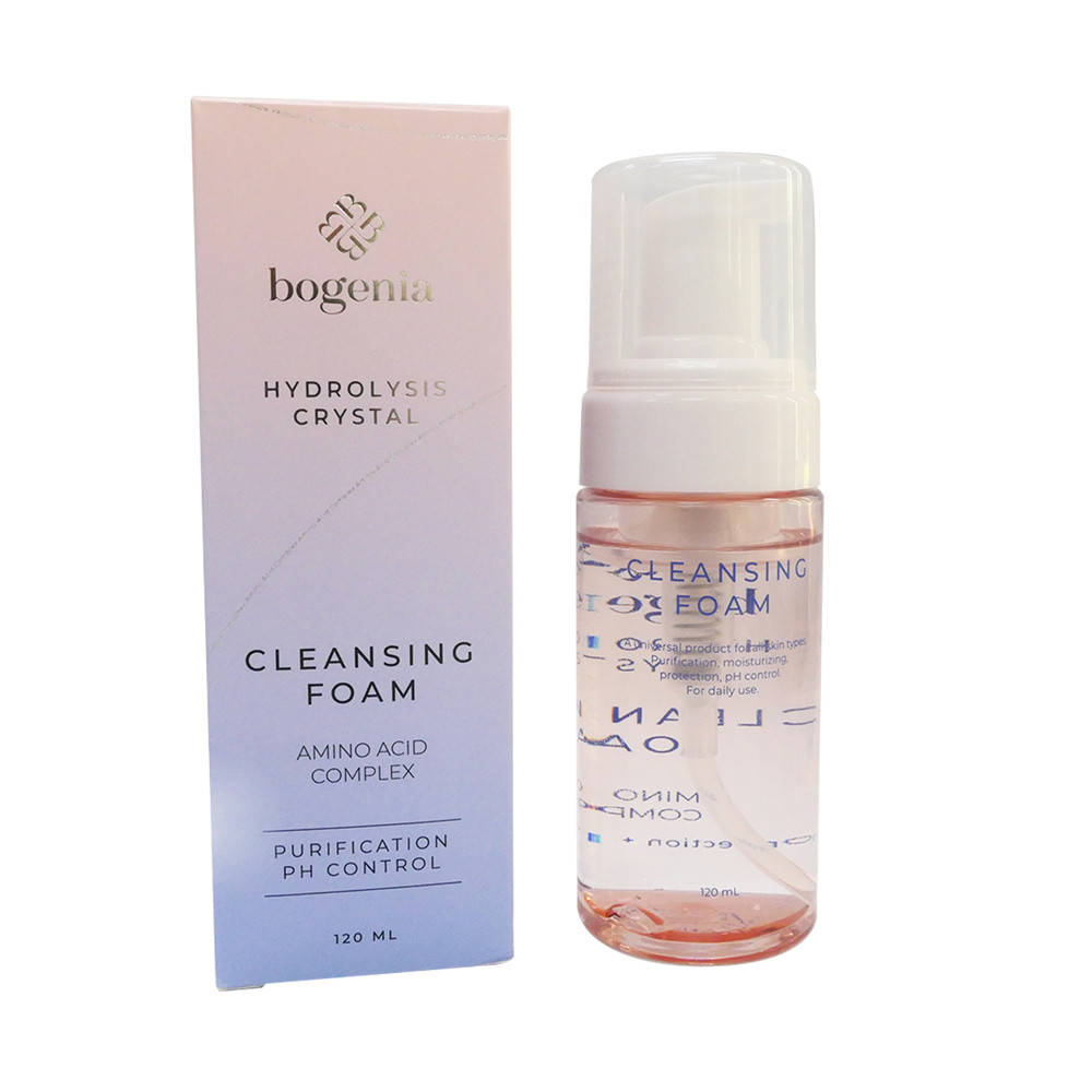 

Bogenia Очищающая пенка-мусс для умывания с комплексом аминокислот