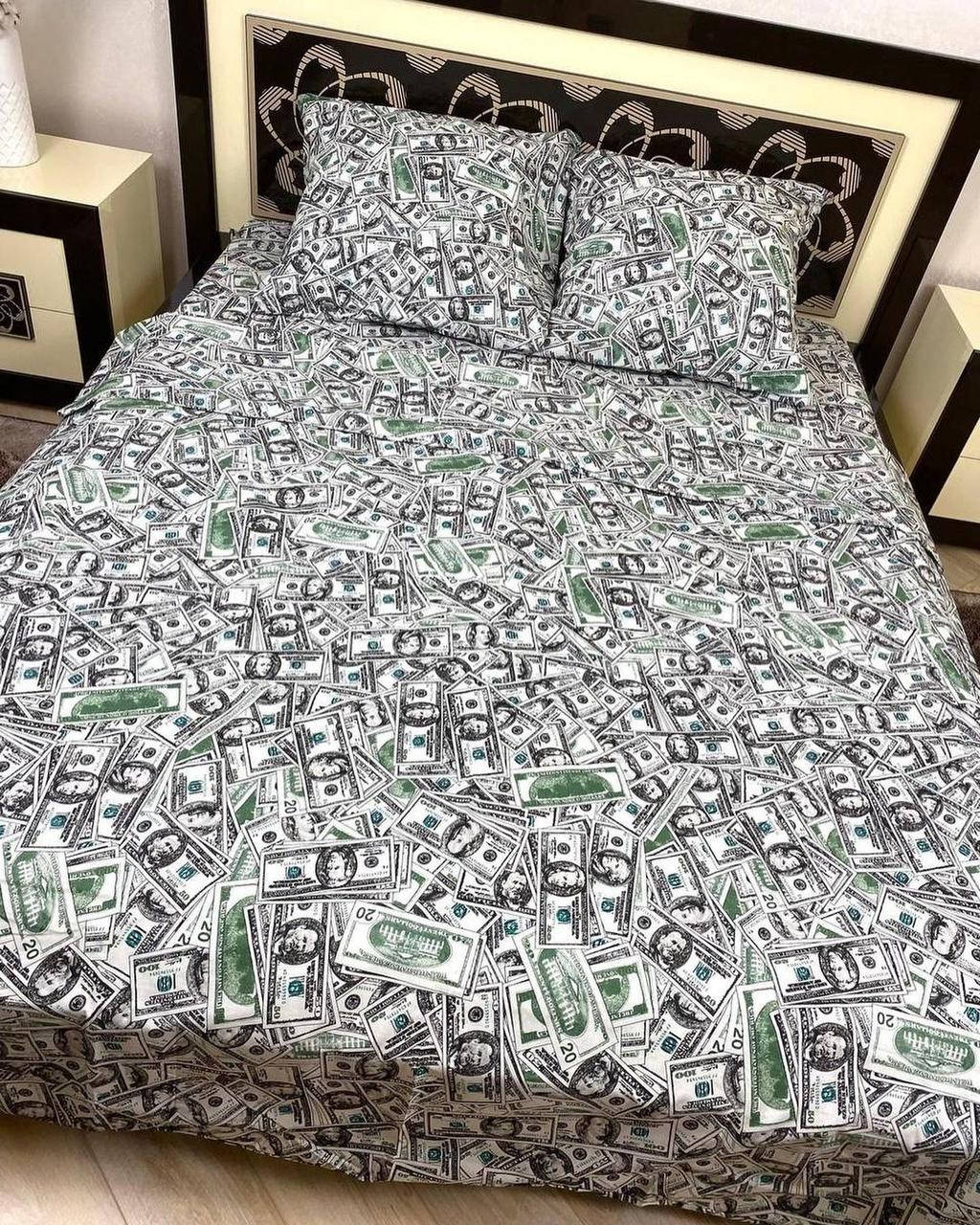 

Постельное белье бязь Доллары, Зелёный