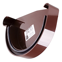 

Заглушка желоба левая 130, Коричневый