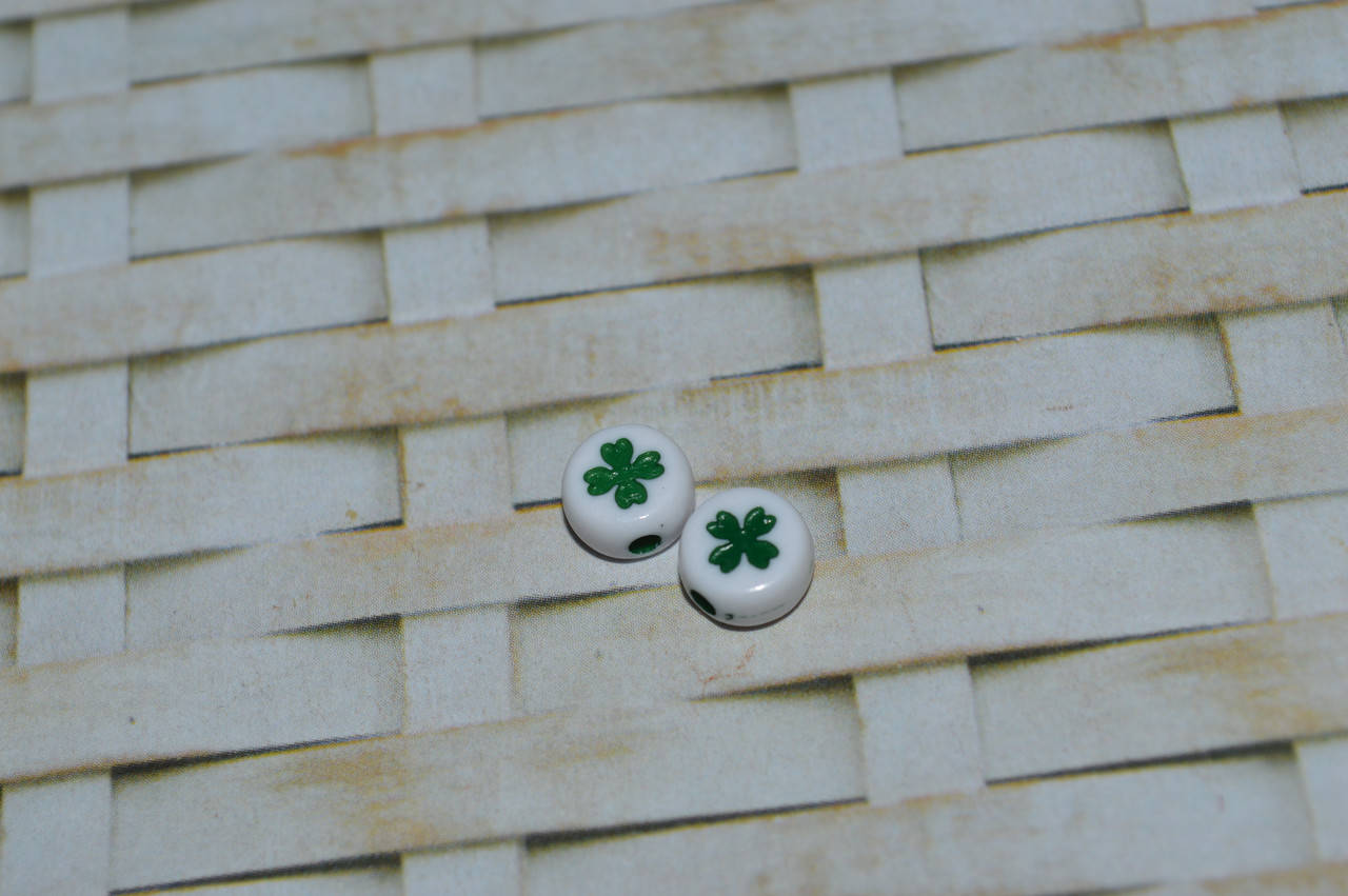 

Бусина с четырехлистником 7 мм