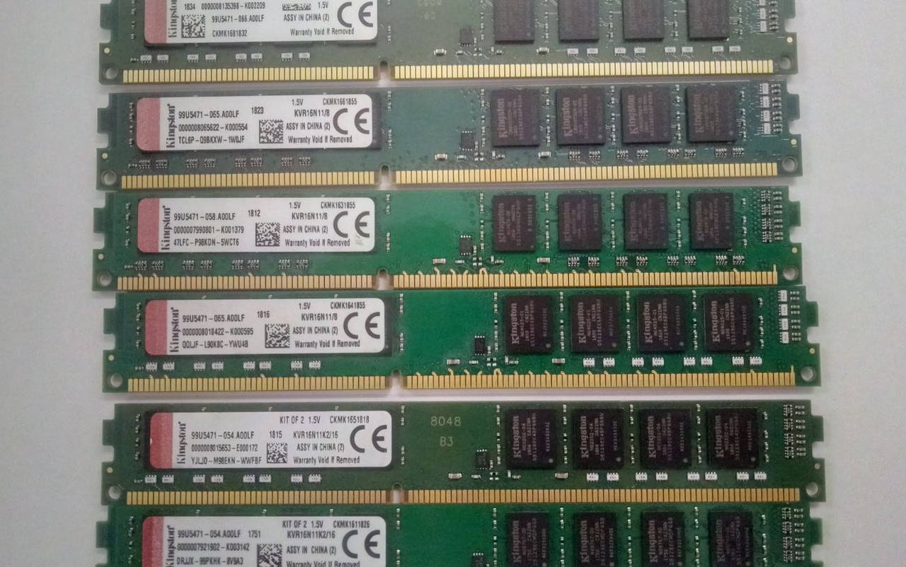 

Модуль памяти DDR3 8GB 1600Mhz Kingston б/у
