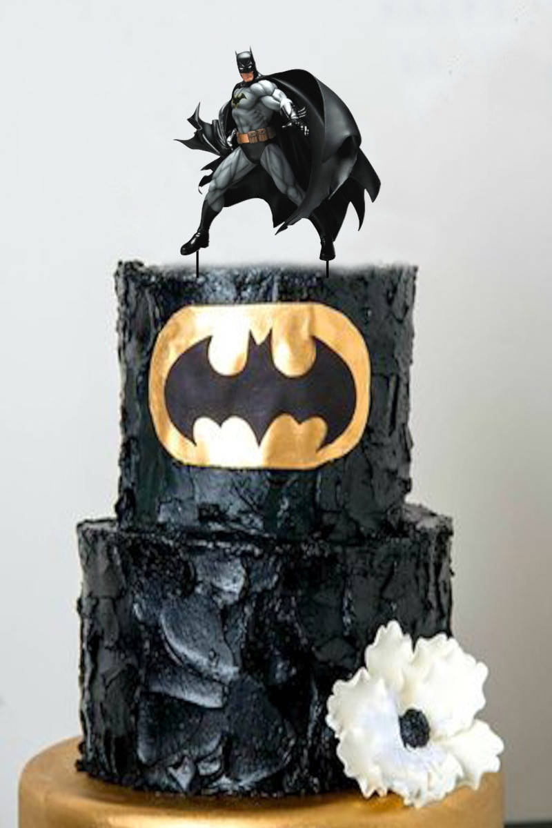 

Топпер Бетмен Пластиковый топпер с принтом Batman, Бетмен на торт, Топпер Batman