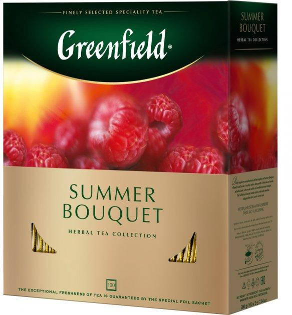 

Чай фруктовый с малиной и шиповником Greenfield Summer Bouquet 100 пакетиков