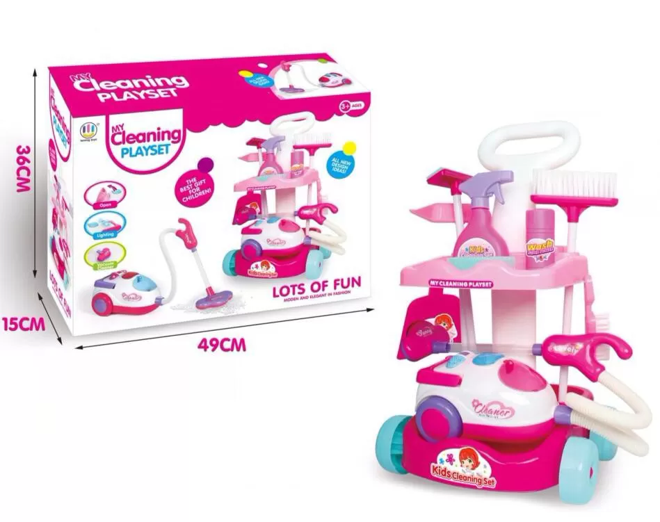 

Игровой набор тележка для уборки 5791 с пылесосом