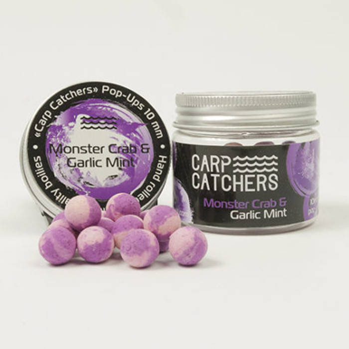 

Бойлы pop-up Carp Catchers Monster Crab&Garlic Mint 10mm 35шт.