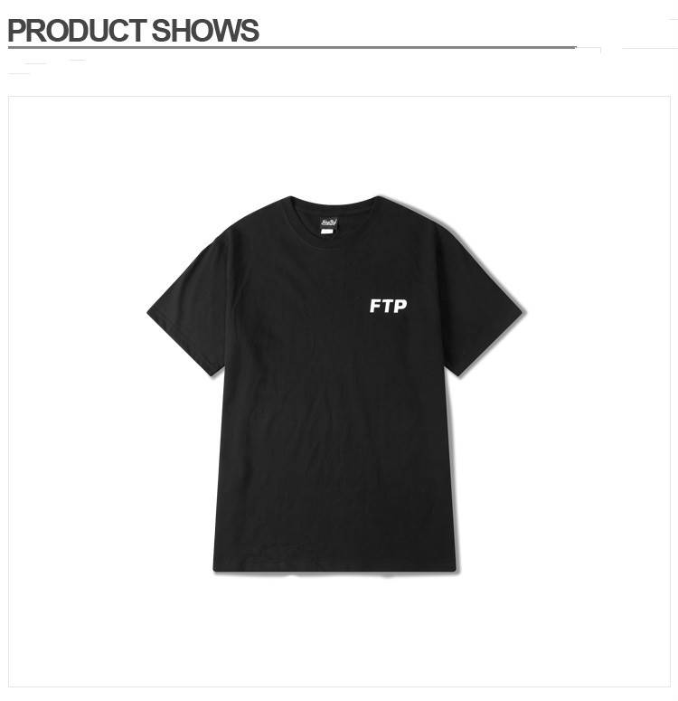 

Футболка FTP черная с логотипом, унисекс (мужская, женская, детская)