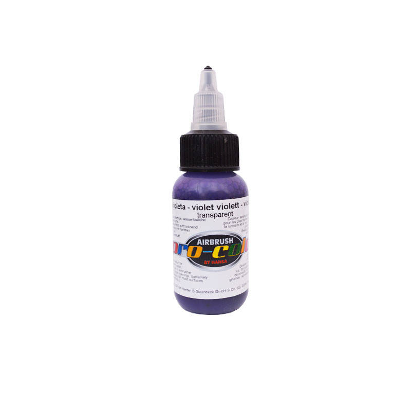 

Краска для аэрографии Pro-color 64074 transparent purple (прозрачная фиолетовая), 30 мл