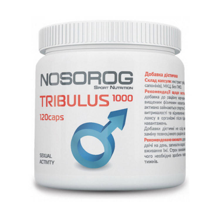 

Тестобустер Nosorog Tribulus 1000 120 caps Тестостероновый бустер