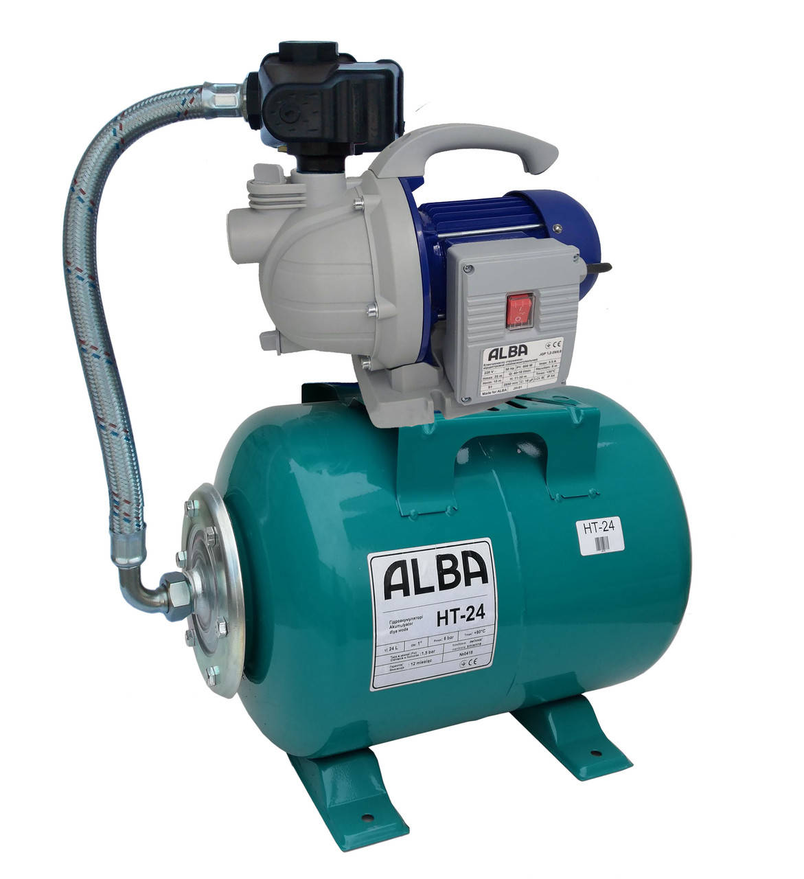 

Насосная станция гидрофор ALBA JGP 1.2-25/24л (Польша, Медь)