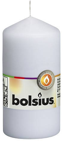 

Свеча цилиндр белая Bolsius 12 см (60/120-090Б), Белый