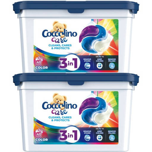 

Капсулы для стирки цветного белья Coccolino Care 3 в 1 Color 80 капс