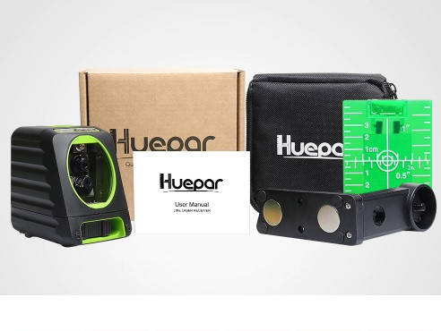

Лазерный уровень с зелёными лучами Huepar Box-1G