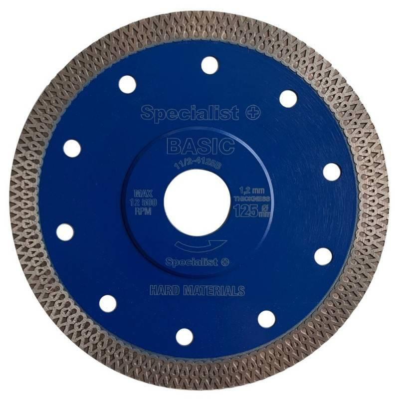 

Диск алмазный Specialist+ BRITVA BASIC 125 x 1.2 x 22 мм