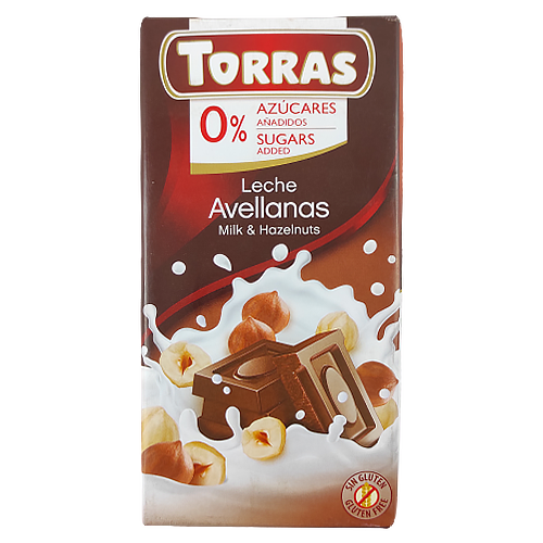 

Шоколад Торрас мол. шок. з фундуком Torras leche avellanas milk & hazelnuts 75g 12шт/ящ (Код : 00-00003978)
