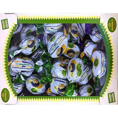 

Чернослив с курагой и с грецким орехом, конфеты Amanti, 1 кг