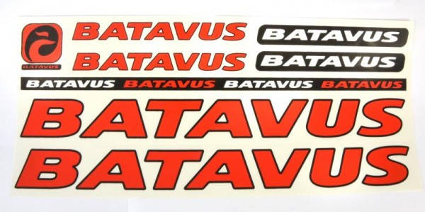 

Наклейка Batavus на раму велосипеда, красный (NAK042)
