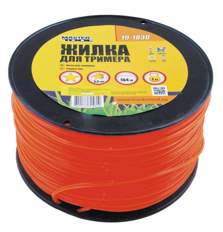 

MasterTool Леска для триммера 3,00 мм*164 м, "звезда", Арт.: 19-1830