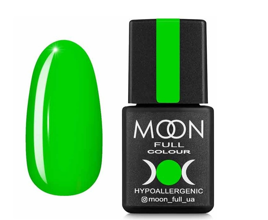

Гель-лак MOON FULL Neon №702 салатовый яркий 8мл