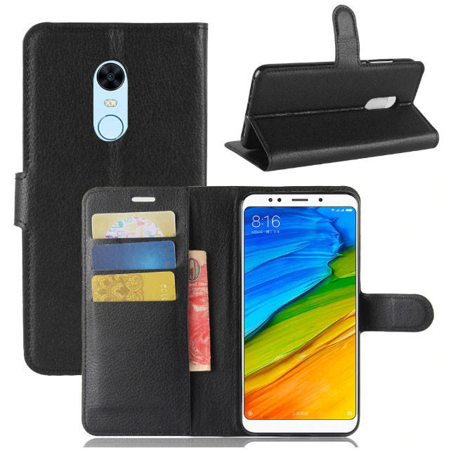 

Чехол-книжка Litchie Wallet для Xiaomi Redmi 5 Plus Черный