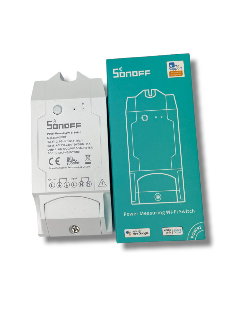 

Wi-Fi реле Sonoff POW R2 с с учетом энергопотребления, Белый