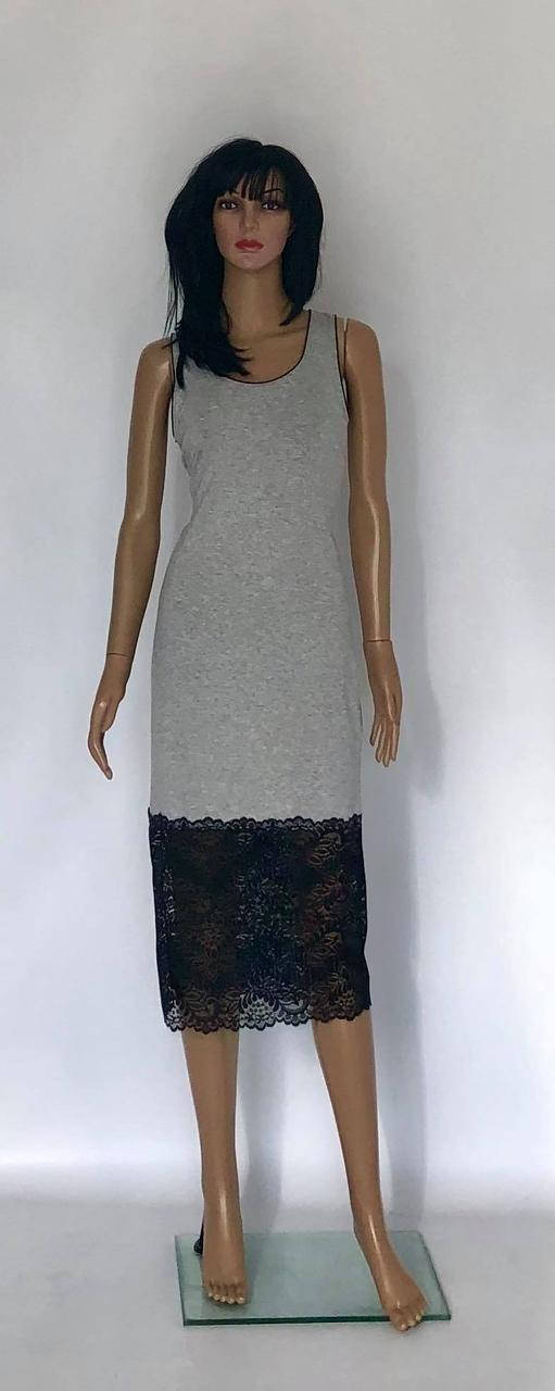 

Летний сарафан майка карандаш с кружевом 50