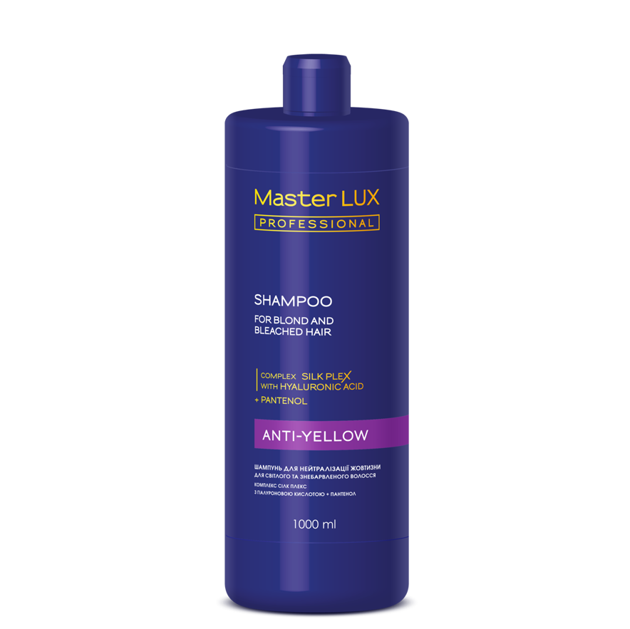 

Шампунь для нейтрализации желтизны Master LUX Professional Anti-Yellow Shampoo 1000 мл (19243Qu)