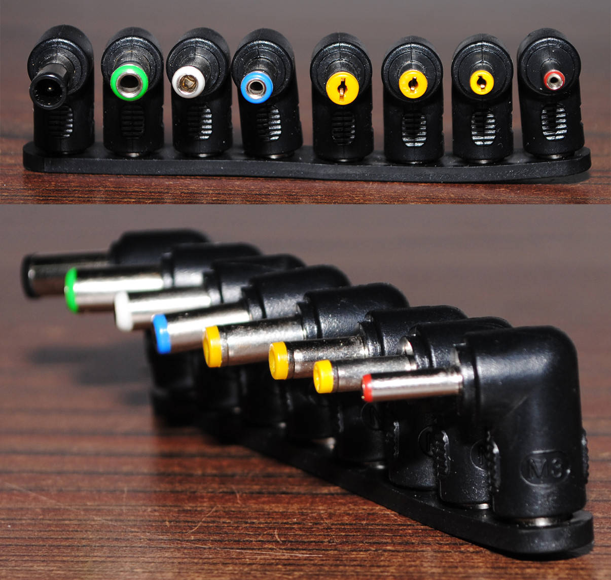 

8 шт. Набір Г-образних адаптерів, перехідників живлення для ноутбука, лабораторного блока