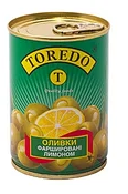 

Оливки зеленые фаршированные лимоном Toredo 280 гр