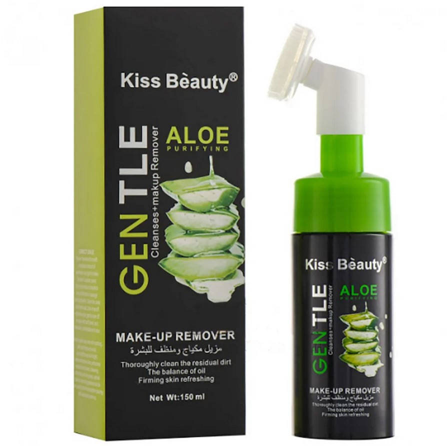 

Успокаивающее и очищающее средство для умывания GENTLE Kiss Beauty ALOE со щеточкой