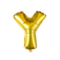 

Фольгированный шар буква "У" золотой 16", Золотистый