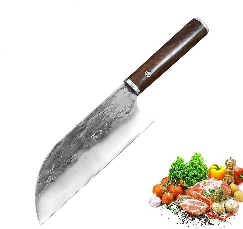

Кованый нож-тяпка 19.7 см для мяса овощей и зелени с рукоятью из ясеня (FKCSVM-15)