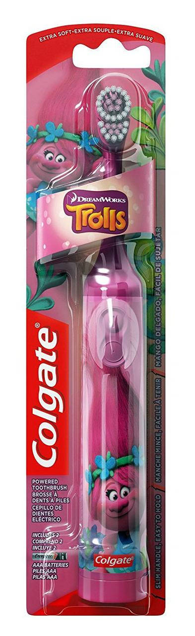 

Колгейт детская электрическая зубная щетка Тролли Розочка Colgate Kids